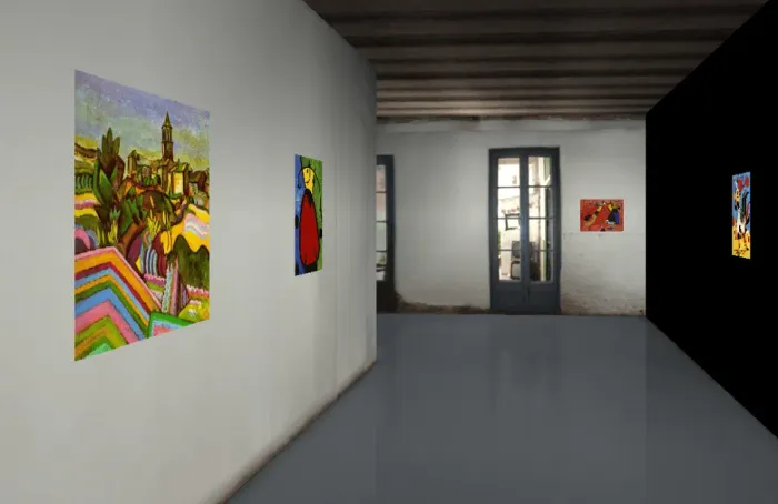 Interactive 3D gallery