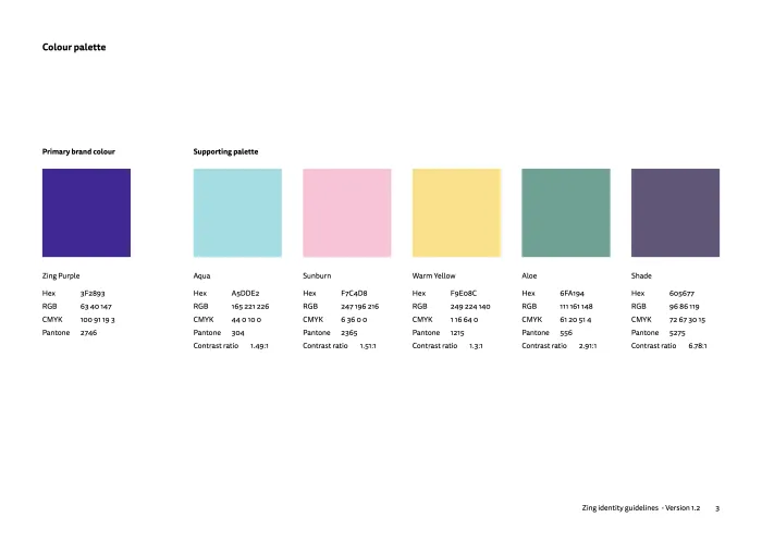 Colour palette